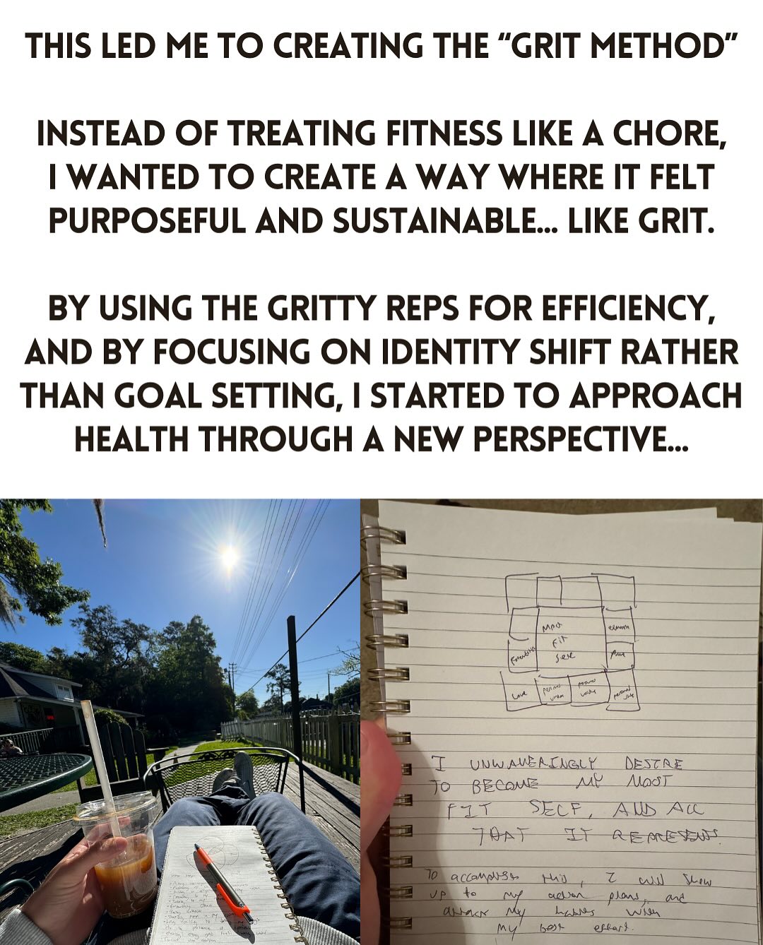 This led me to creating the GRIT Method, a purposeful and sustainable way to train.